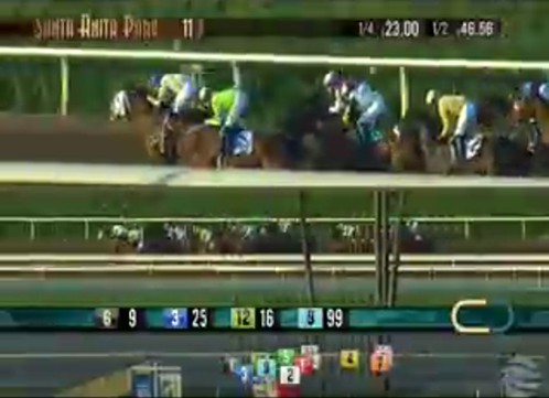 Santa Anita Handicap video stream screenshot