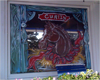 Curlin painted window