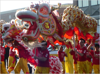 Dragon dancers